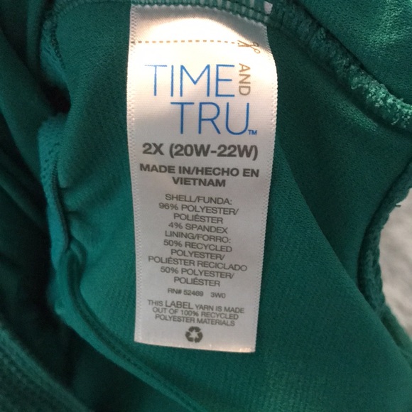 Green ribbed swimsuit - Picture 3 of 4